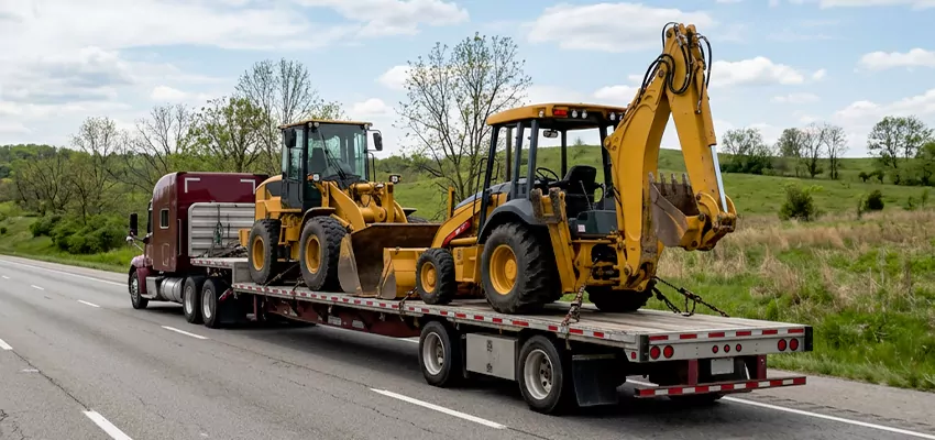 Loader and Backhoe Tractors Transport Chicago